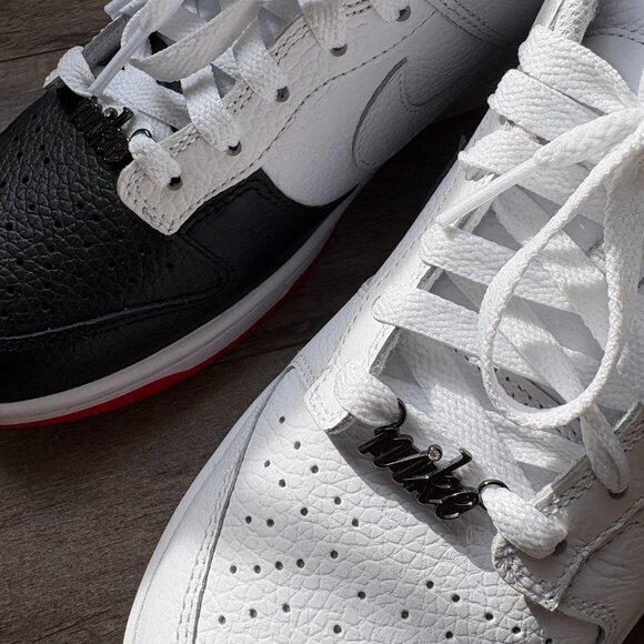 Nike Men's Custom Black White Dunk Low Unlocked By You Sneaker Shoes Size 8 - Picture 8 of 10